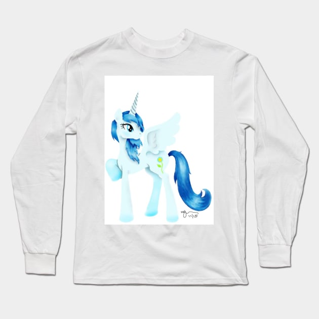 Aqua Light Long Sleeve T-Shirt by TheOtherCatObsessedDemon